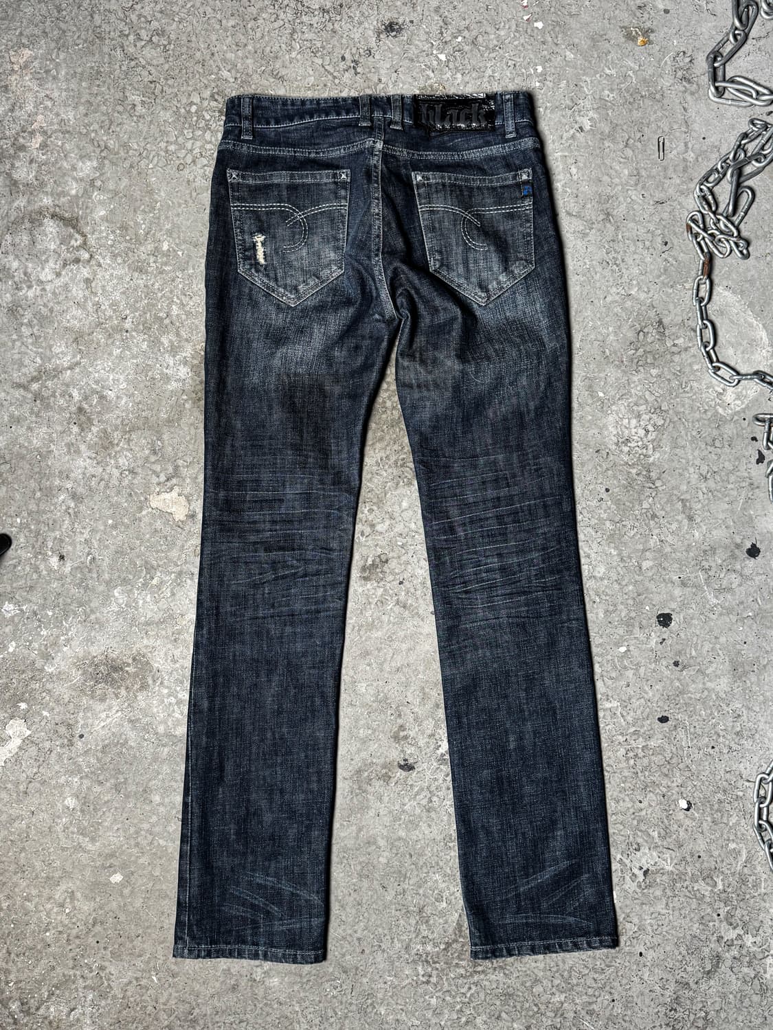 Stud Distressed Slim Denim 상품이미지10
