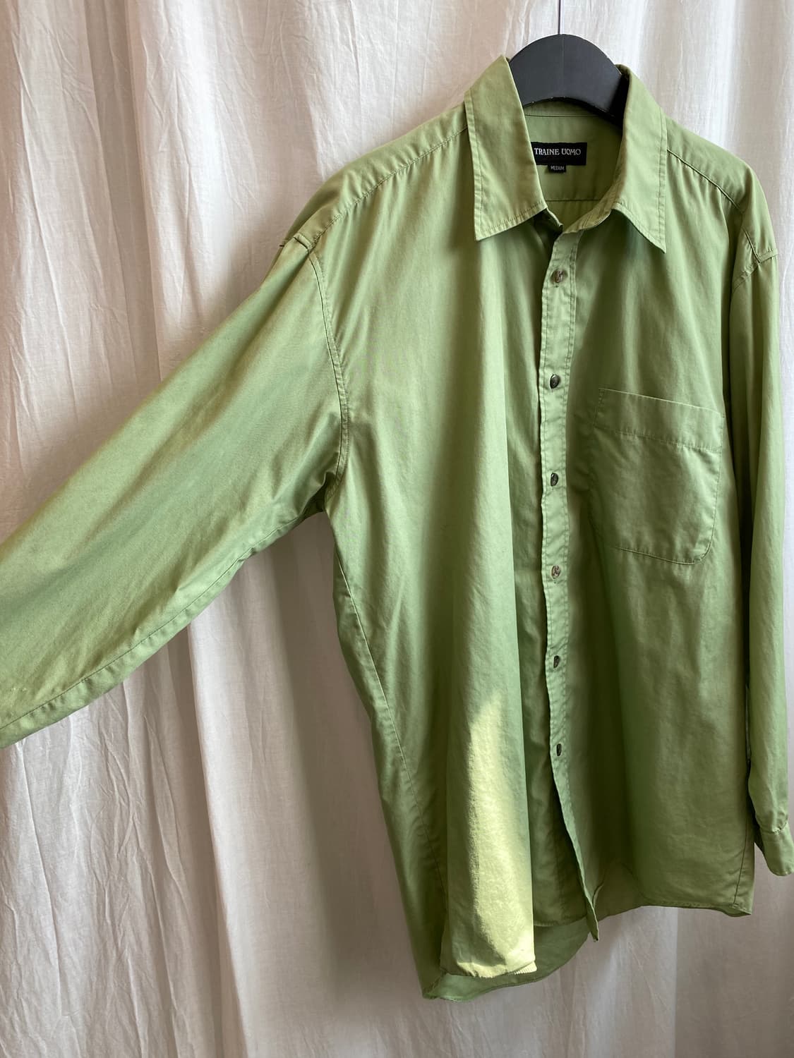 그린 면셔츠(MEN M) 상품이미지3