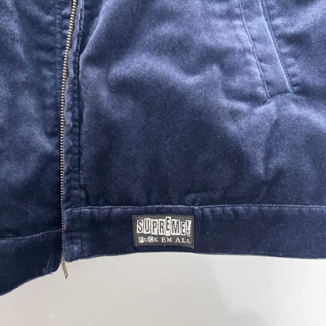 Supreme 슈프림 15FW 벨벳 자켓 L 사이즈 (창모 착용) 상품이미지5