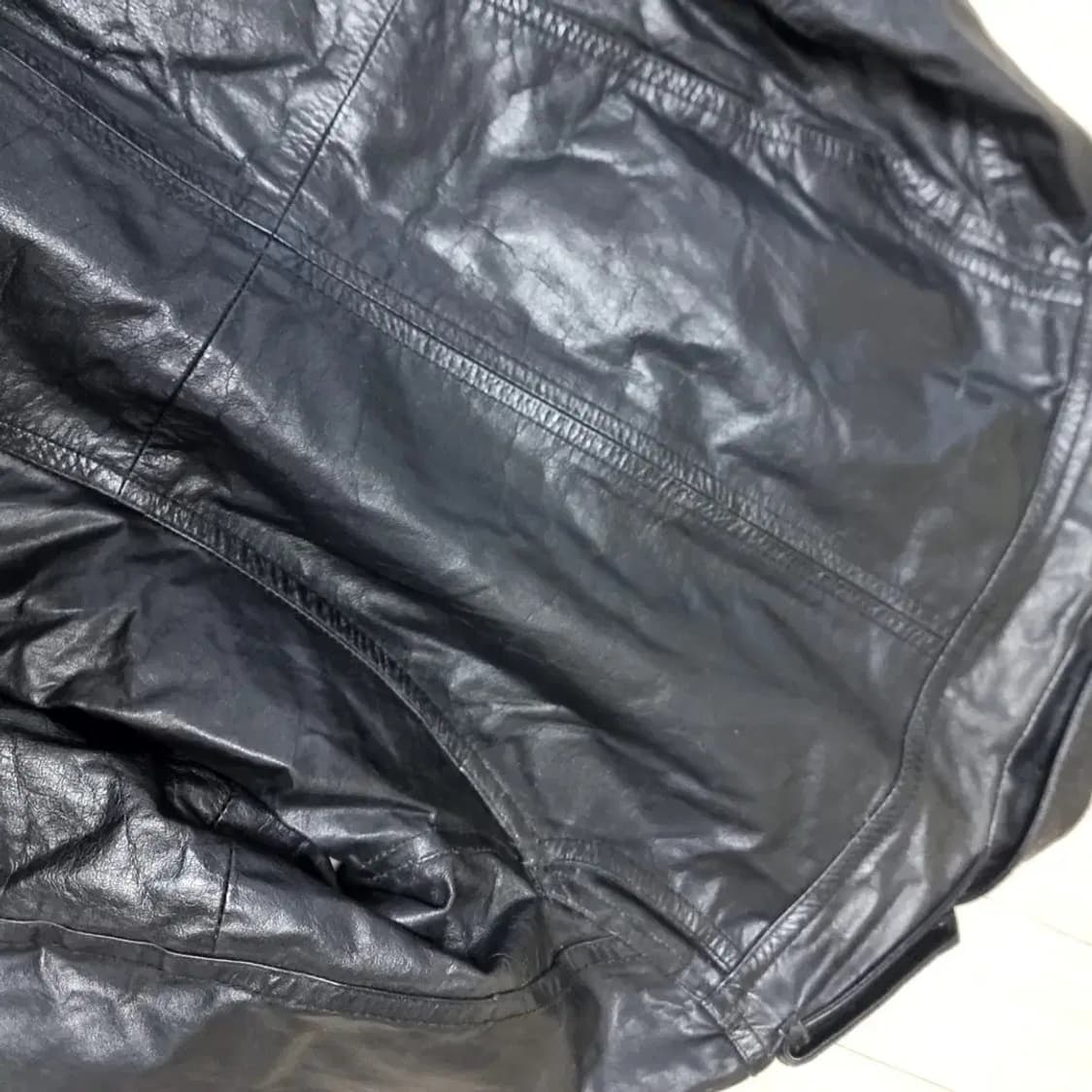 디젤 프리미엄 블랙 양가죽 사파리 자켓(95-100) 상품이미지5