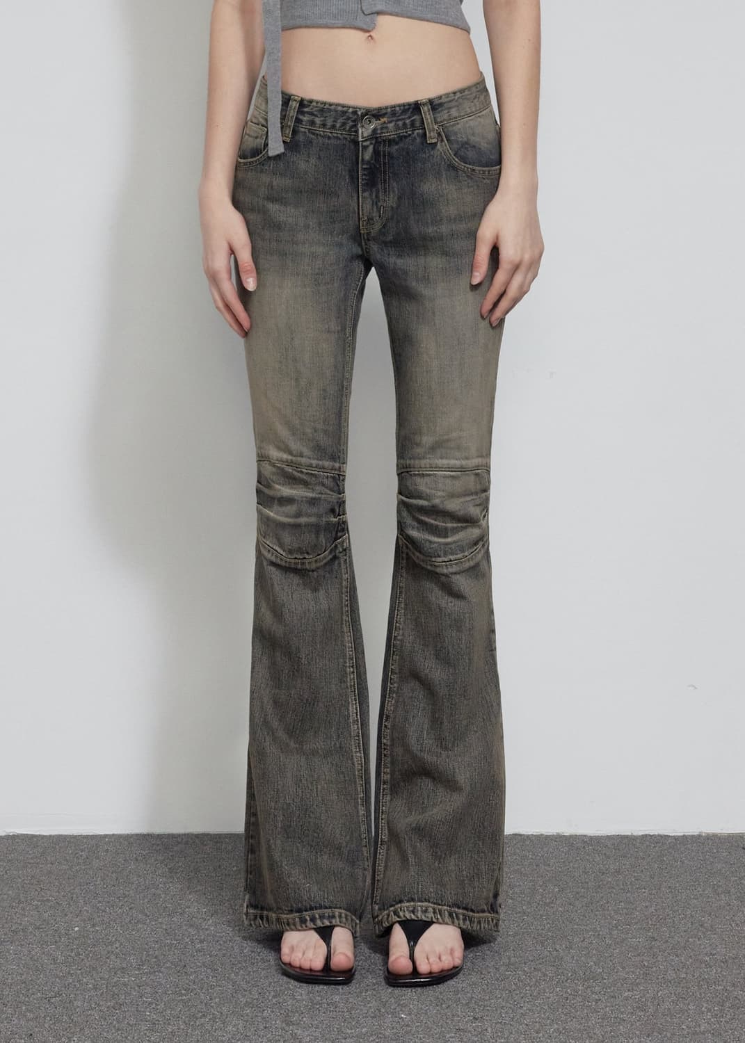 보헤미안 서울 KNEE POINT VINTAGE BOOTCUT 바지 상품이미지1