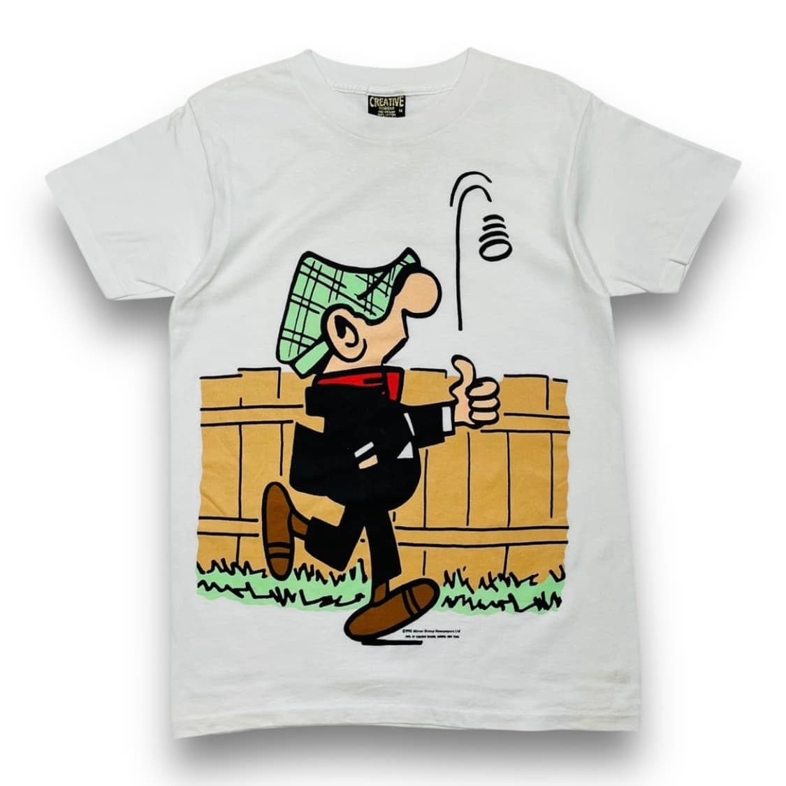 CREATIVE 90년도 “앤디 캡” 영국 신문 만화가 티셔츠 상품이미지1