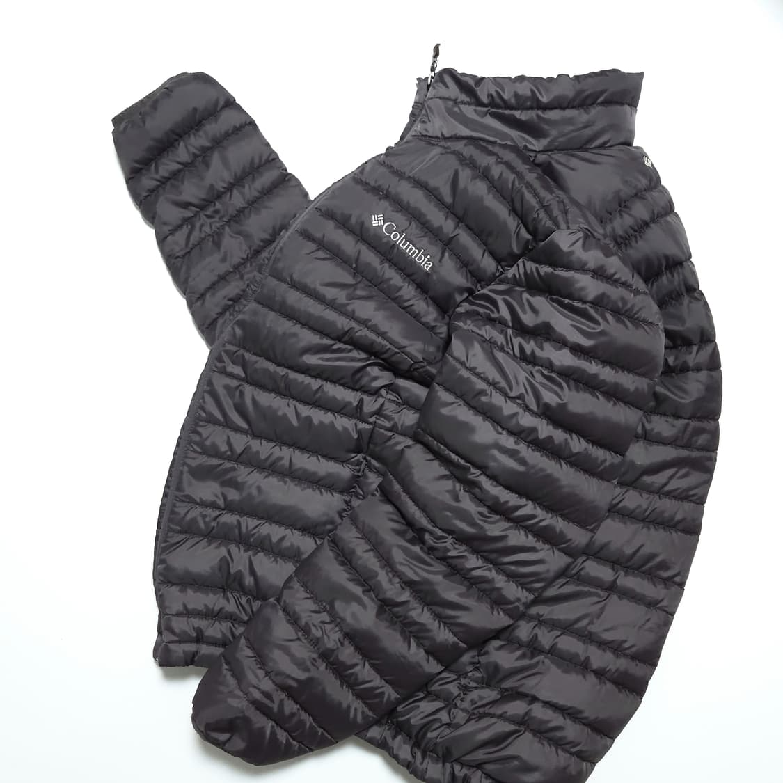 컬럼비아 구스다운 애벌레 경량 패딩 자켓 샤크그레이 상품이미지2