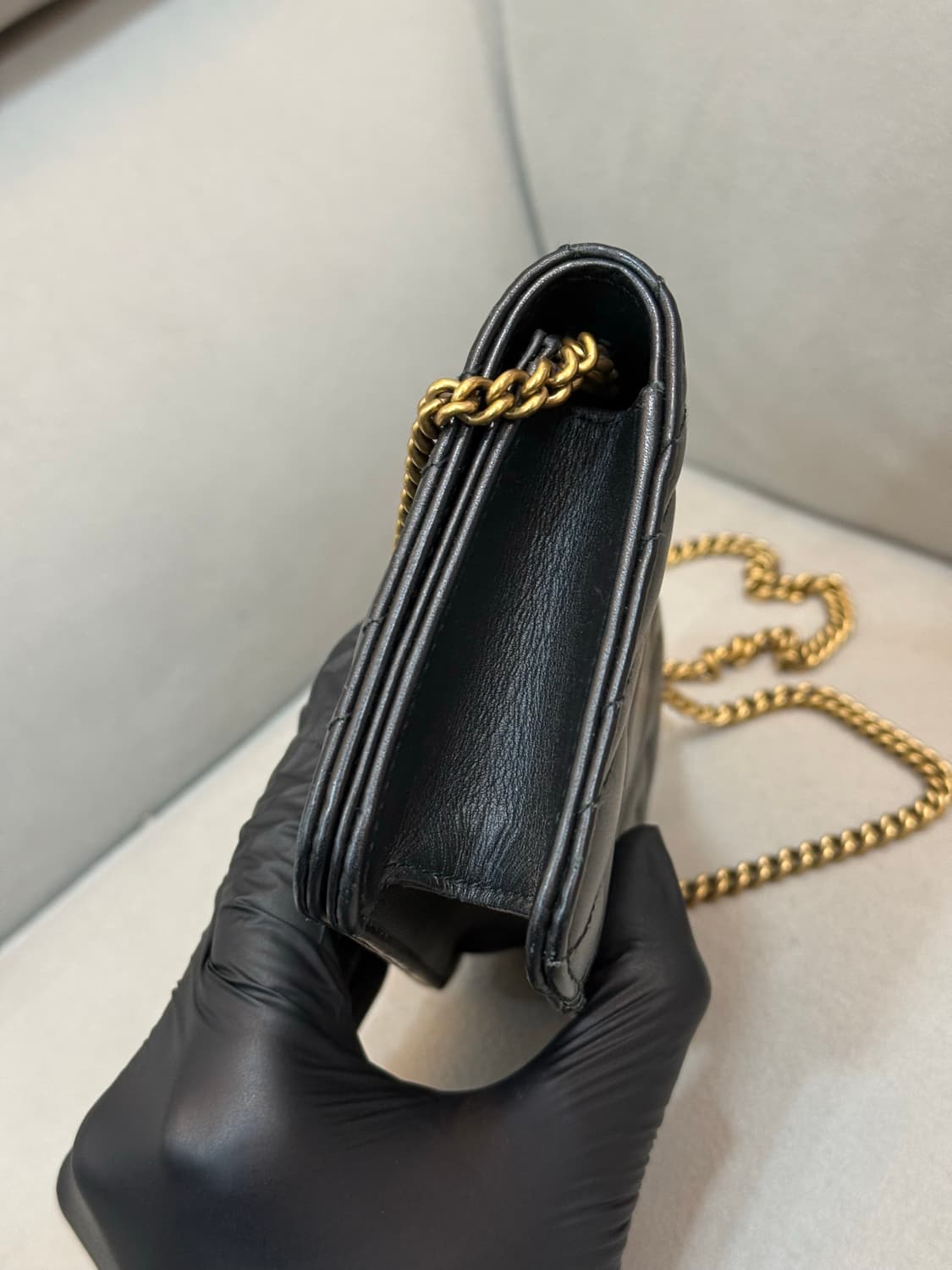 구찌 GG 마몬트 마틀라세 미니 체인백 상품이미지5