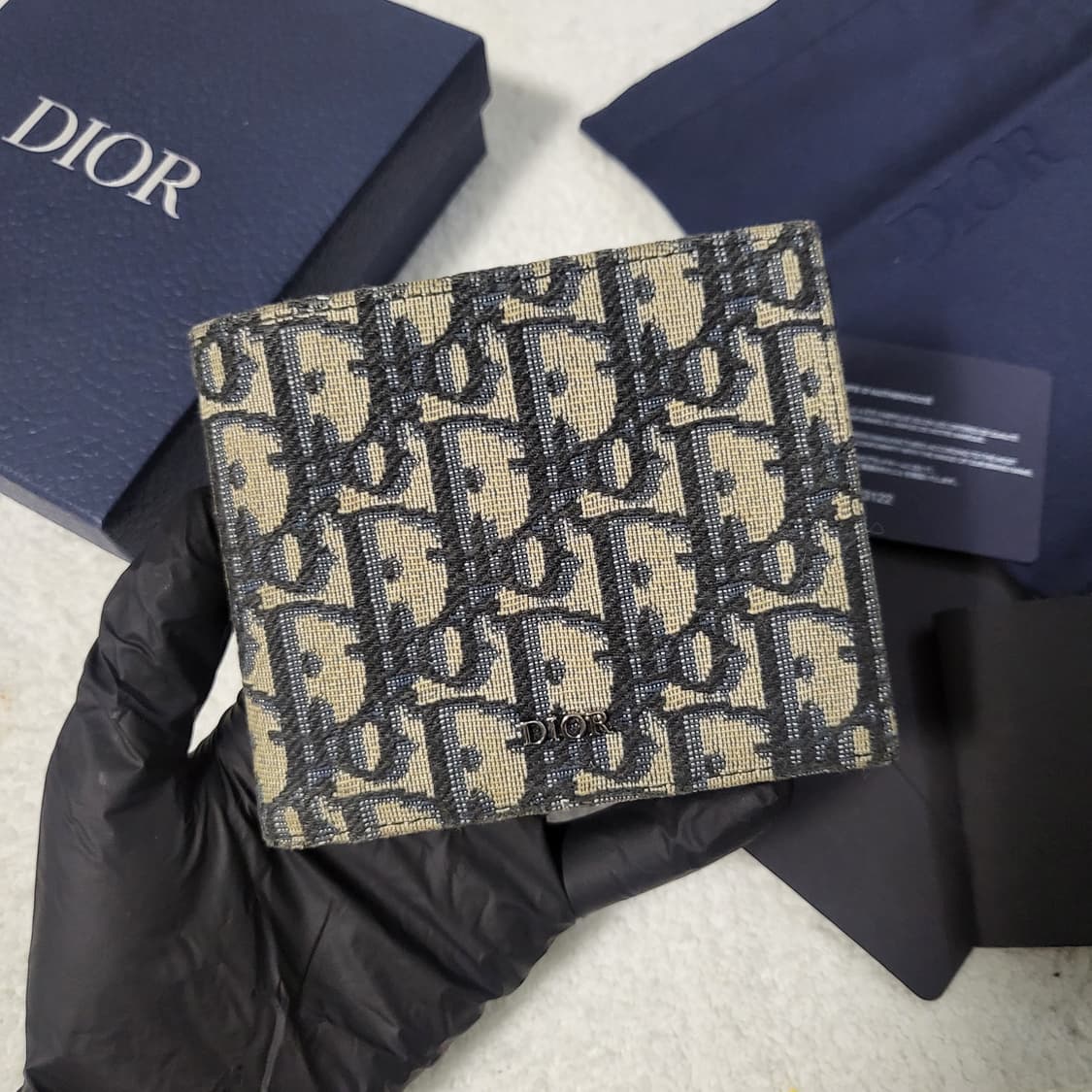[풀구성] 디올 오블리크 자카드 반지갑 상품이미지2
