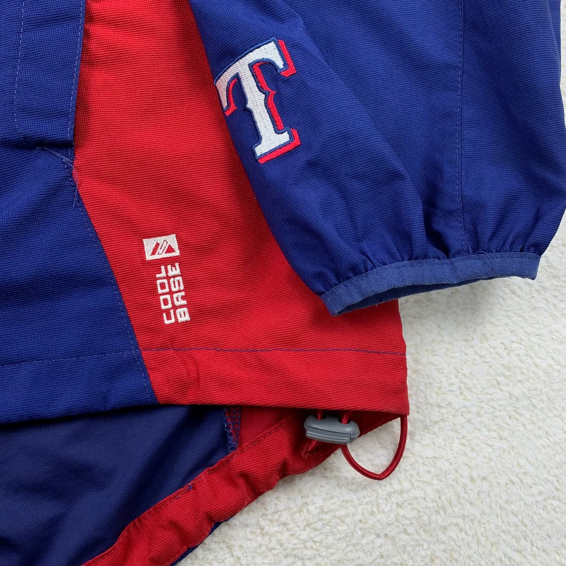 마제스틱 어센틱 MLB 텍사스 레인저스 바람막이 웜업 상품이미지3