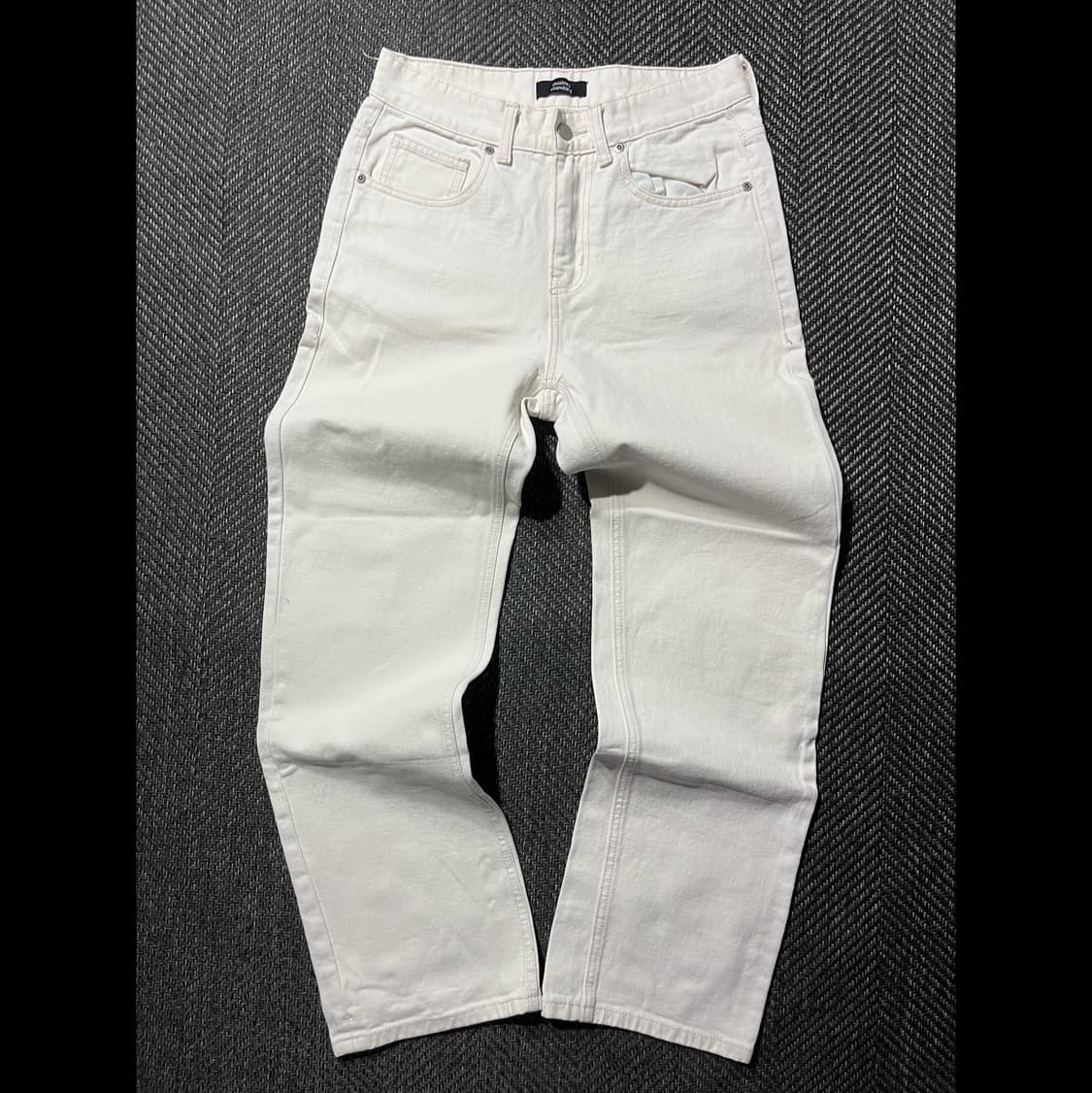 musinsa standard 무신사스탠다드 스트레이트 데님 크림진 상품이미지1
