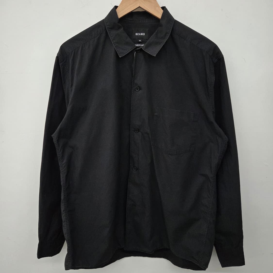 빔즈 블랙 셔츠 남성M 상품이미지2