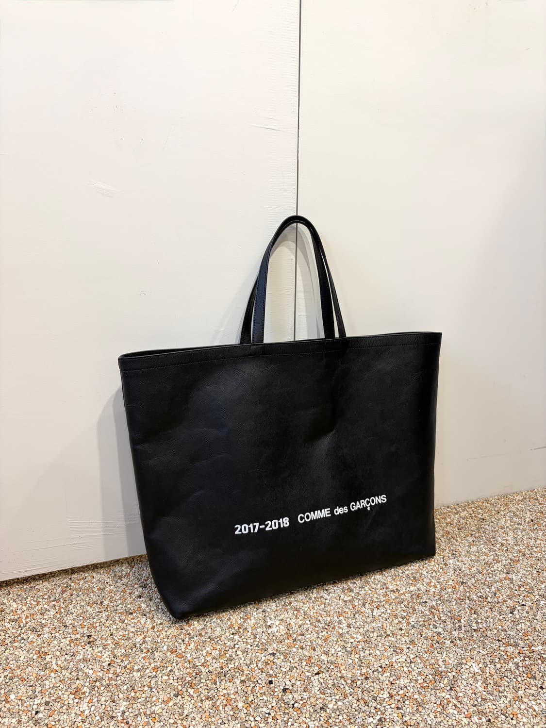 꼼데가르송 레더 토트백 상품이미지2