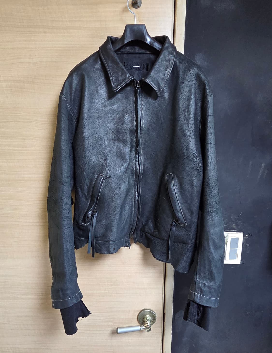 2size) minus leather jacket 상품이미지1