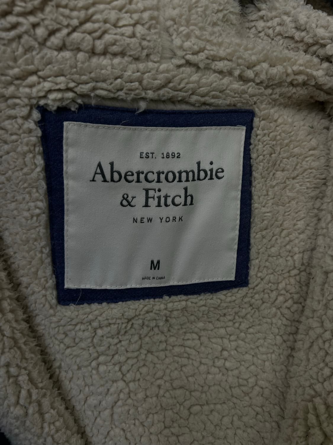 [M]아베크롬비 스펠아웃 후드집업자켓/기모/네이비블루 상품이미지5