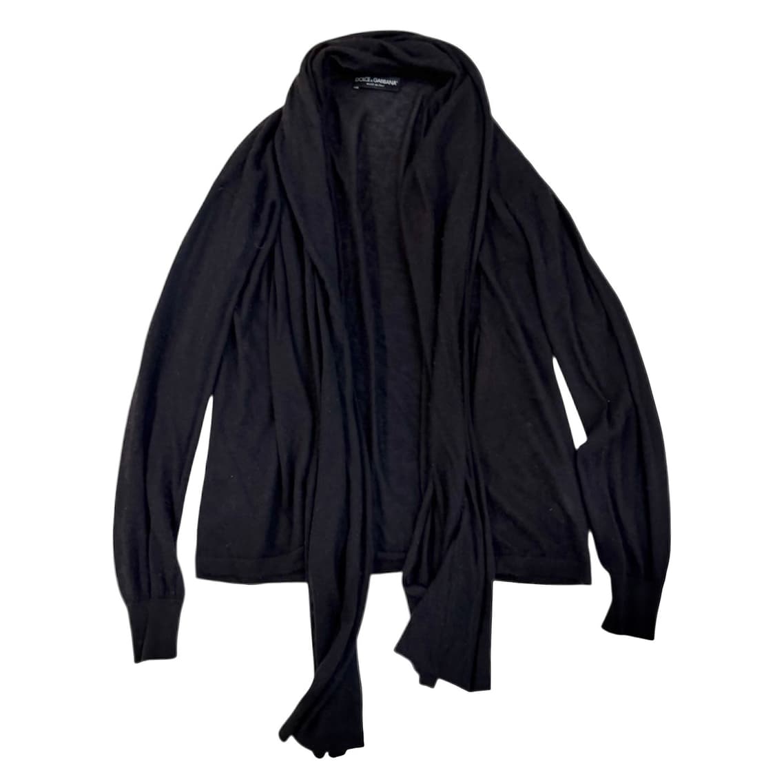 90s 돌체앤가바나 아카이브 드레이프 랩 캐시미어 실크 가디건 상품이미지1