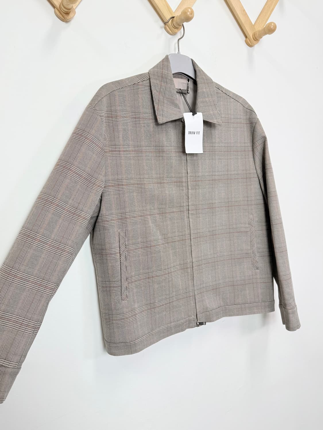 새상품 드로우핏 체크 크리드 세미오버 트러커자켓 상품이미지6