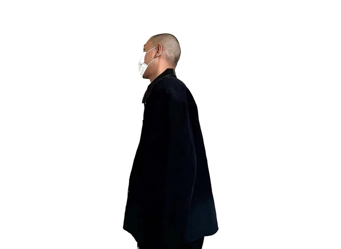 (105) 인사일런스 24ss 레더카라 흑청자켓 상품이미지2