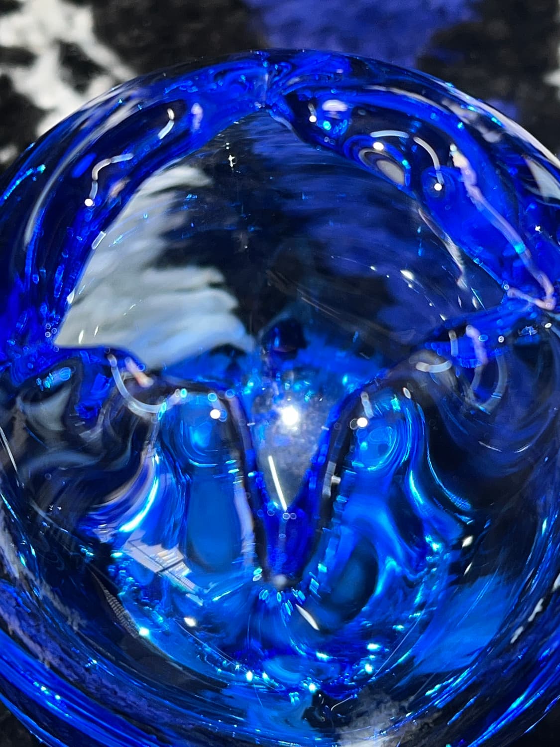 60s Cobalt Blue ZBS Glassworks Handcraft 상품이미지7