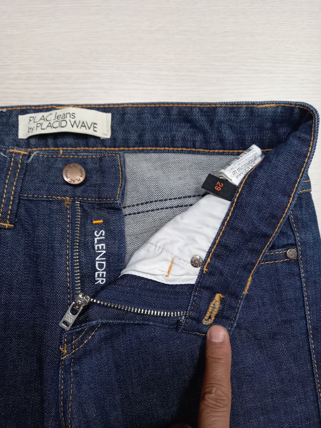 27 PLAC Slender 스판 슬림일자진 진청 27-600 상품이미지7