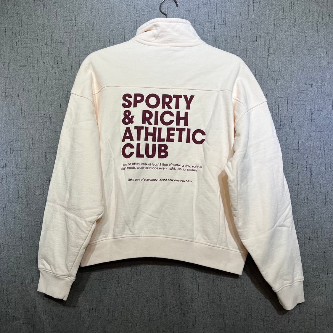 Sporty & Rich 하프집업 기모 맨투맨  FREE 스포티앤리치 상품이미지3