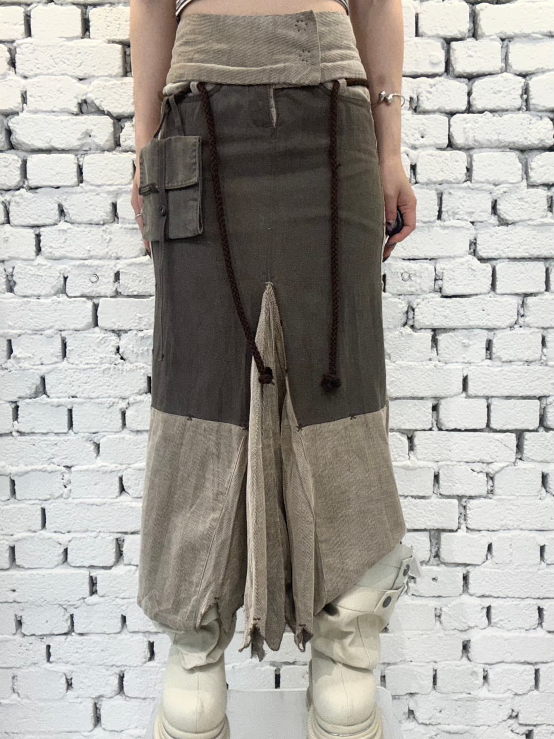 MARITHÉ FRANÇOIS GIRBAUD Patchwork Skirt 상품이미지3