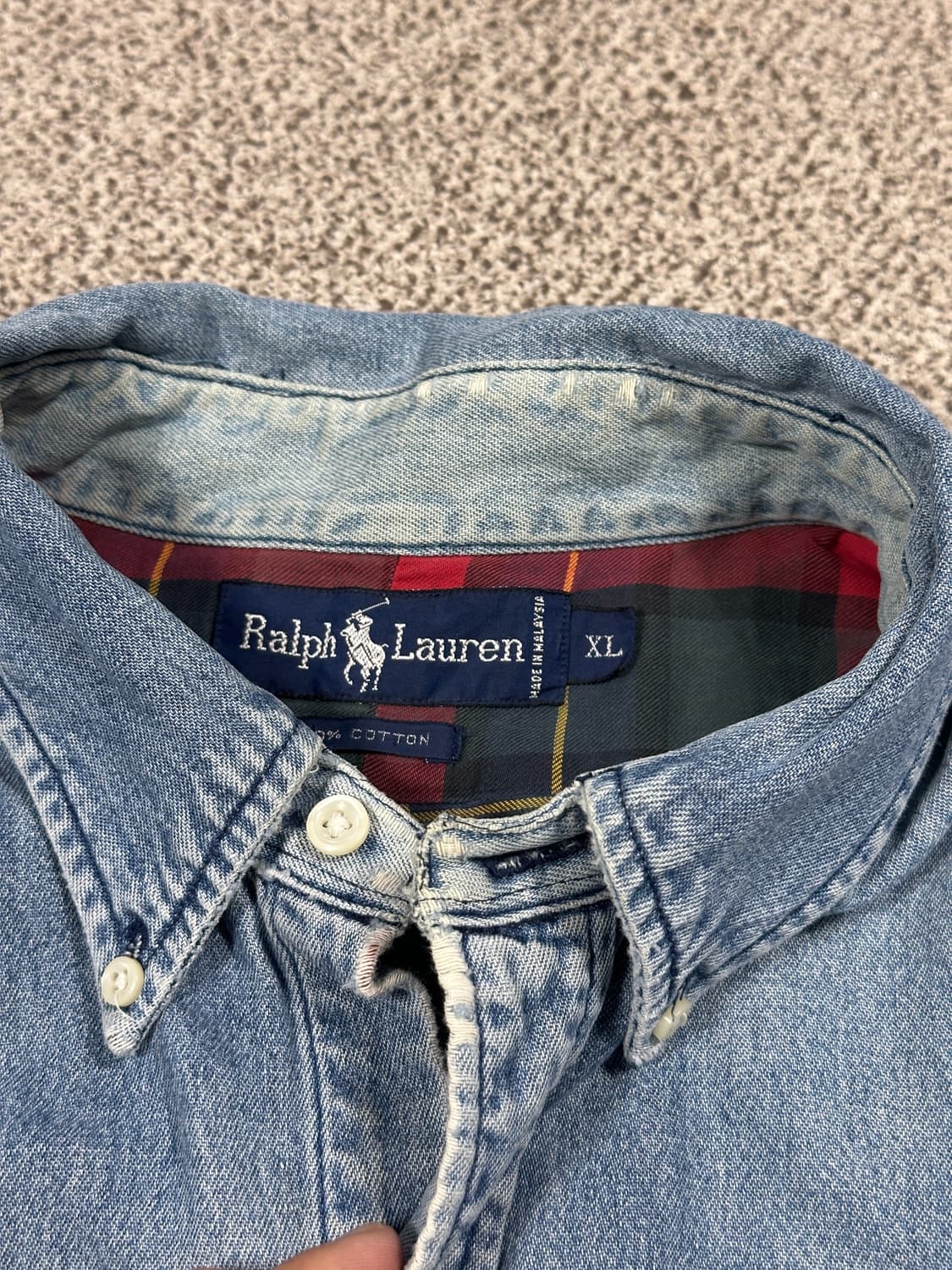 폴로 데님셔츠 XL 상품이미지4