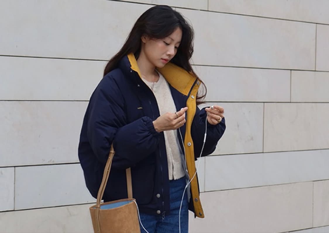 [새제품/단종] 하네 패딩 플렌티 패딩 문네이비 M 상품이미지1