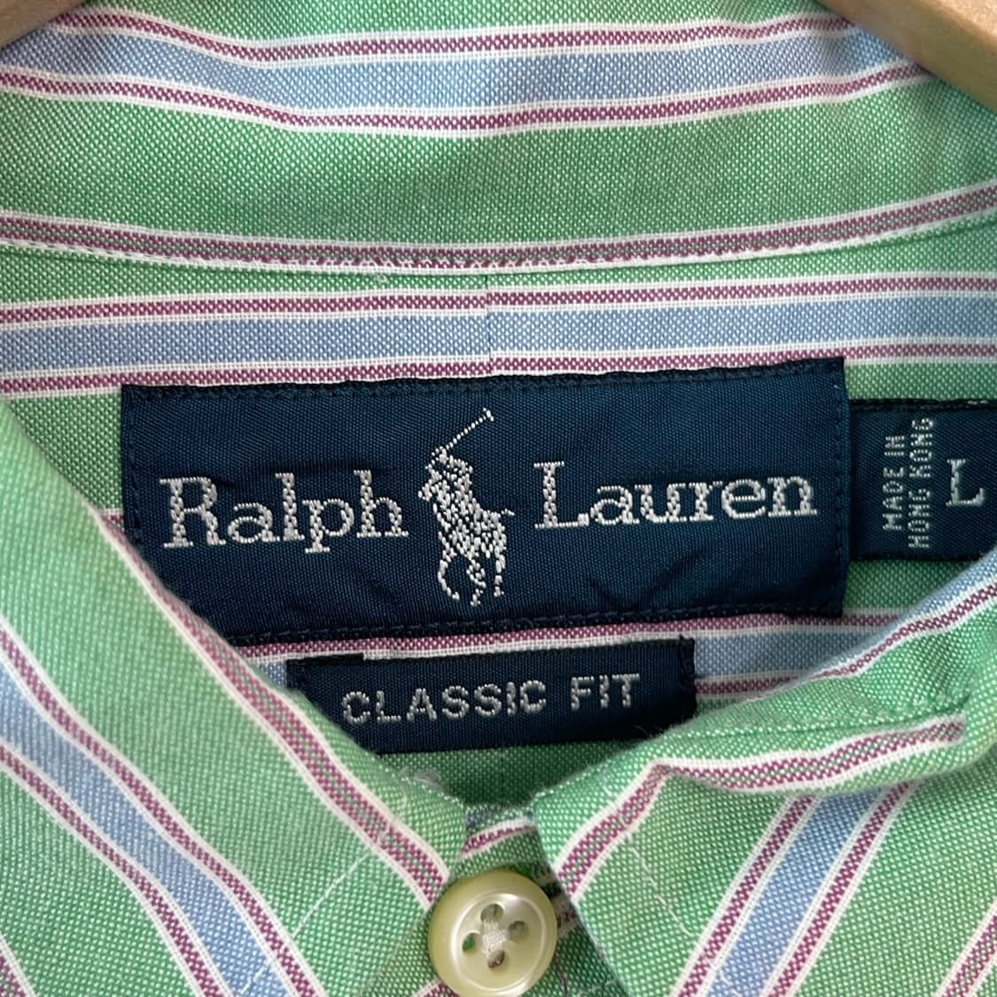 폴로 그린 스트라이프 옥스퍼드 셔츠 110 상품이미지8