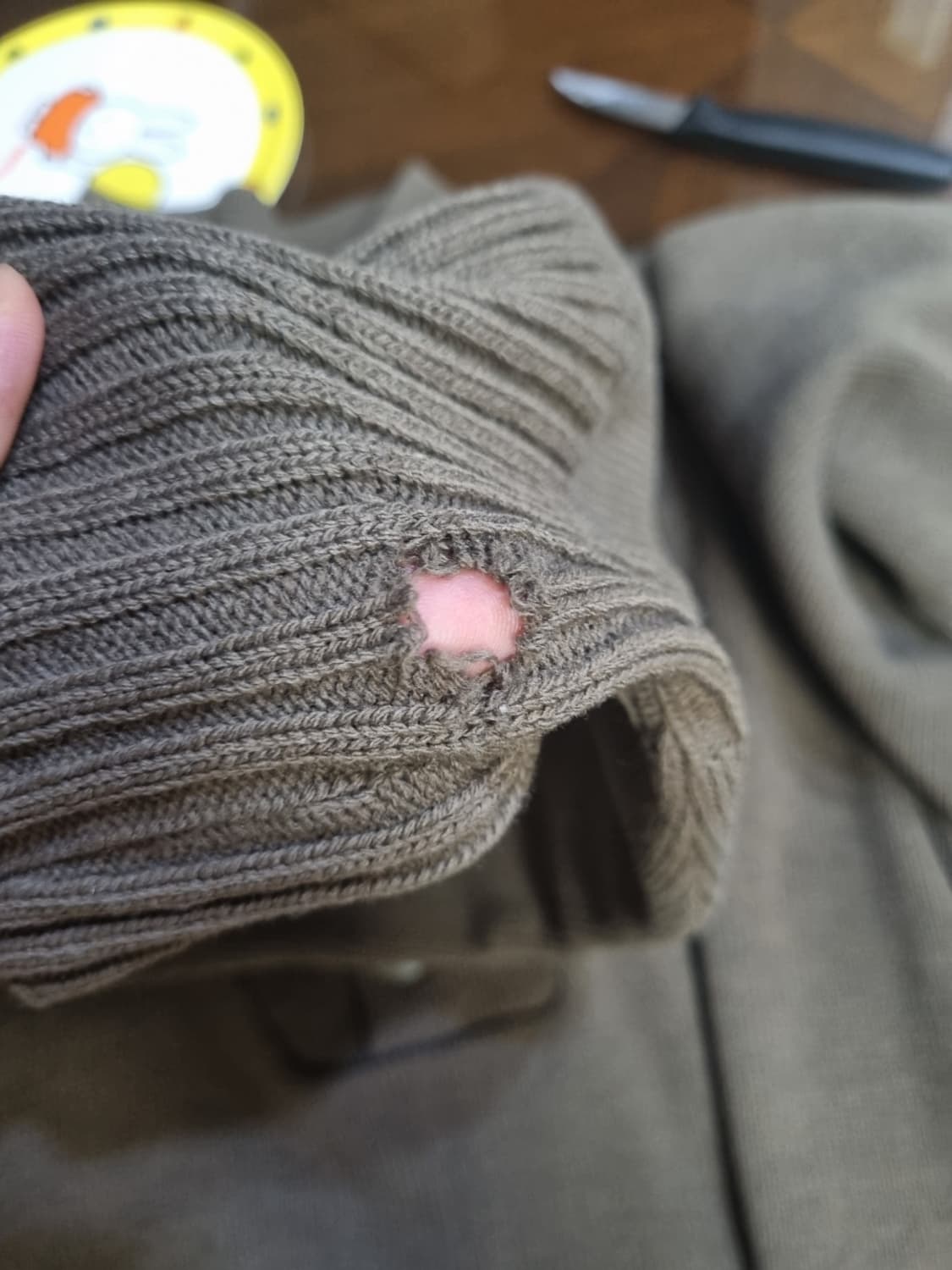 미군 빈티지 헨리넥스웨터(XL) 상품이미지8