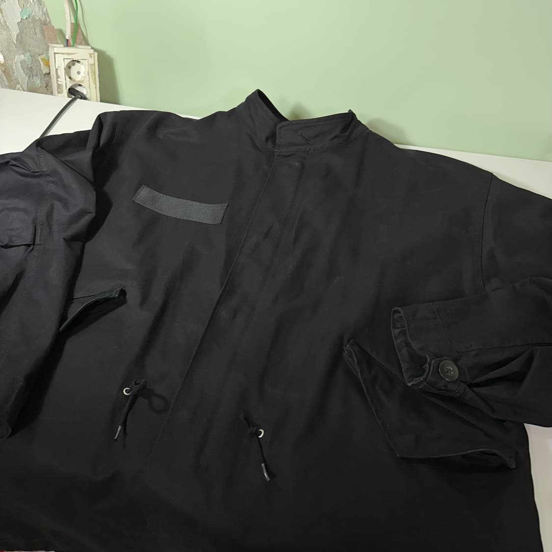 OS 라퍼지스토어 오버핏 블랙 M65 복각 피쉬테일 야상자켓 상품이미지1