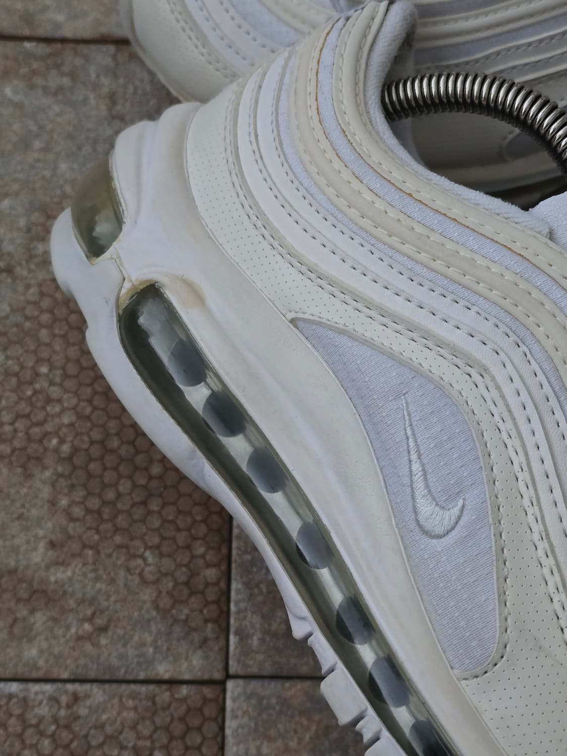 (240)나이키 에어맥스 97 트리플 화이트 상품이미지7