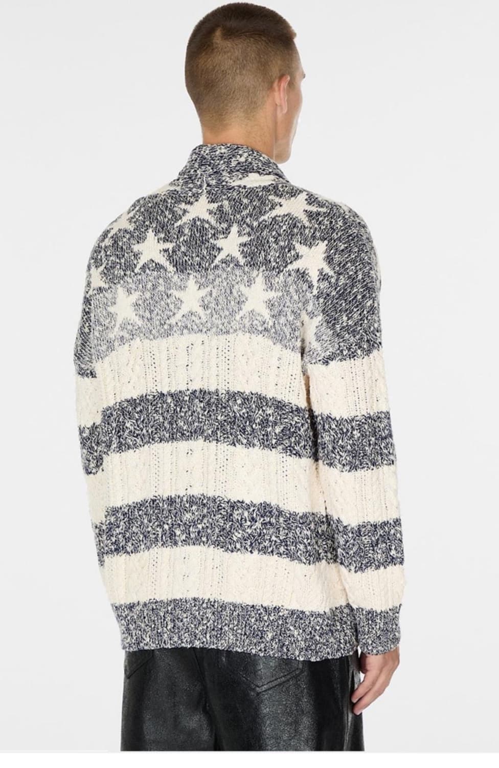 Erl guess usa 아메리칸 케이블 니트 가디건 L 상품이미지5