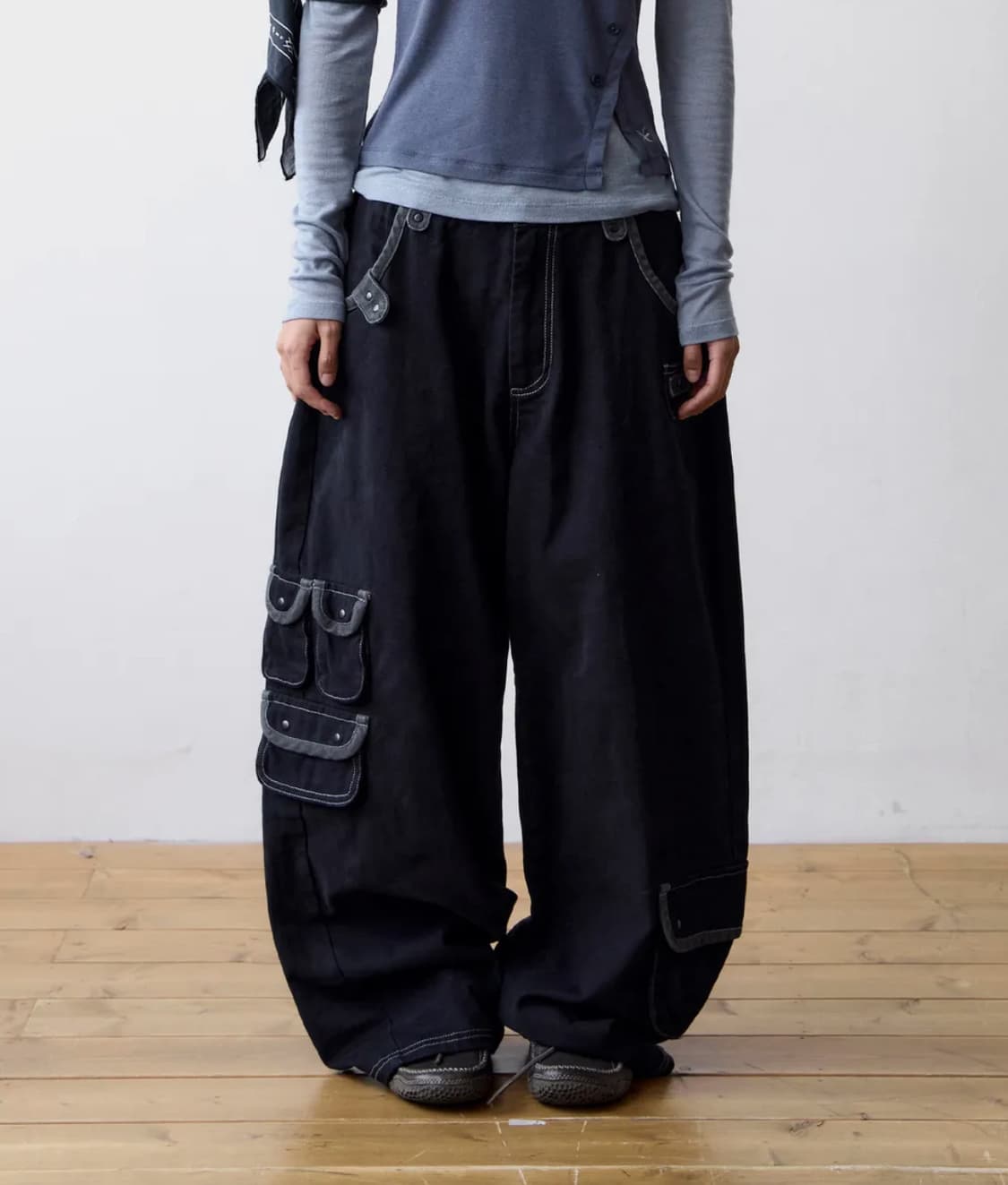 TCM multi cargo pants (black) 상품이미지1