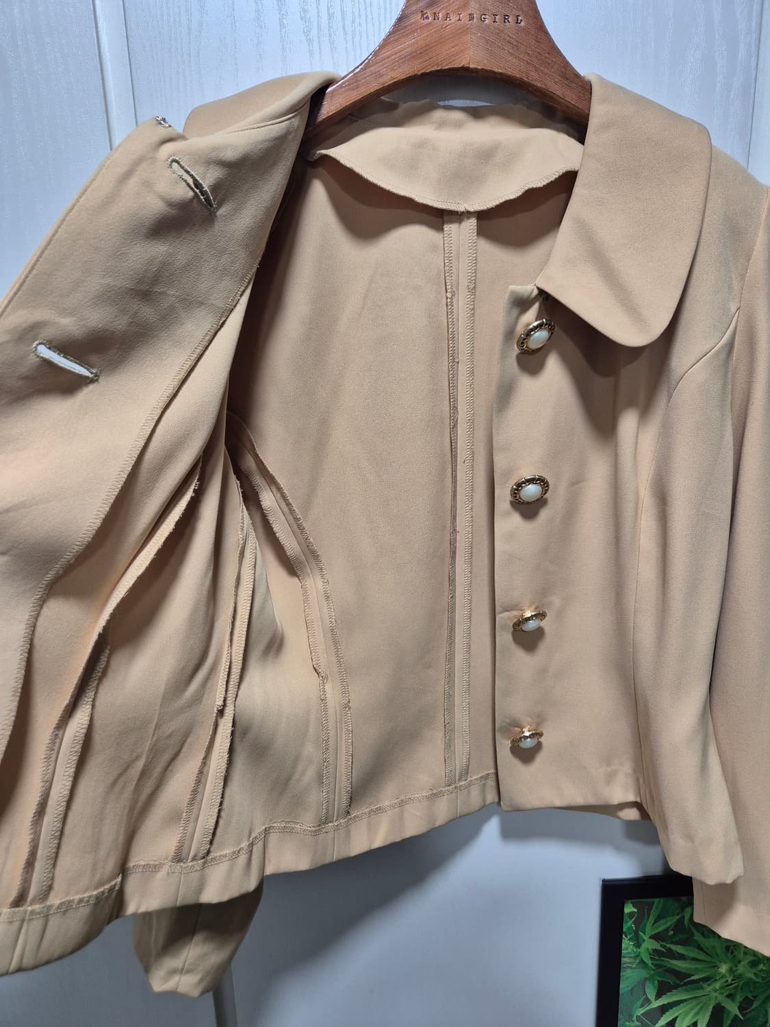 (세일)JPN. BRAISJIRL 머스타드색 자켓 블라우스 상품이미지5