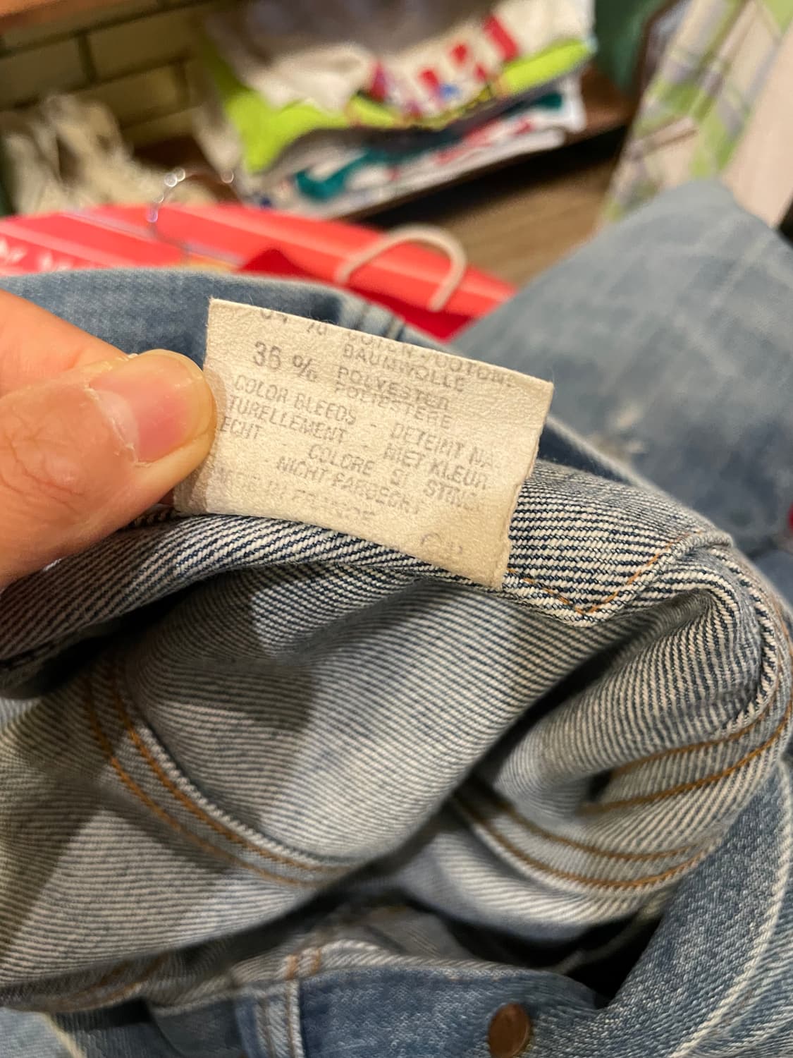 70's Vintage Levi’s Denim Trucker Jacket 상품이미지10