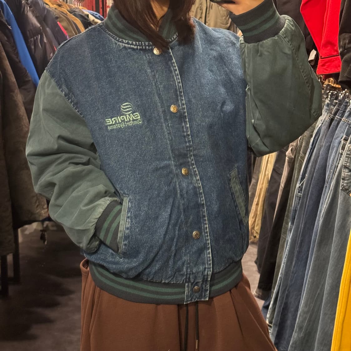 [IM] 데님 바시티자켓 상품이미지4