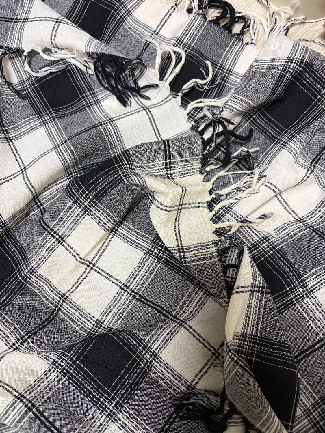 솔로이스트 17aw 캐시미어 프린지 머플러  상품이미지7