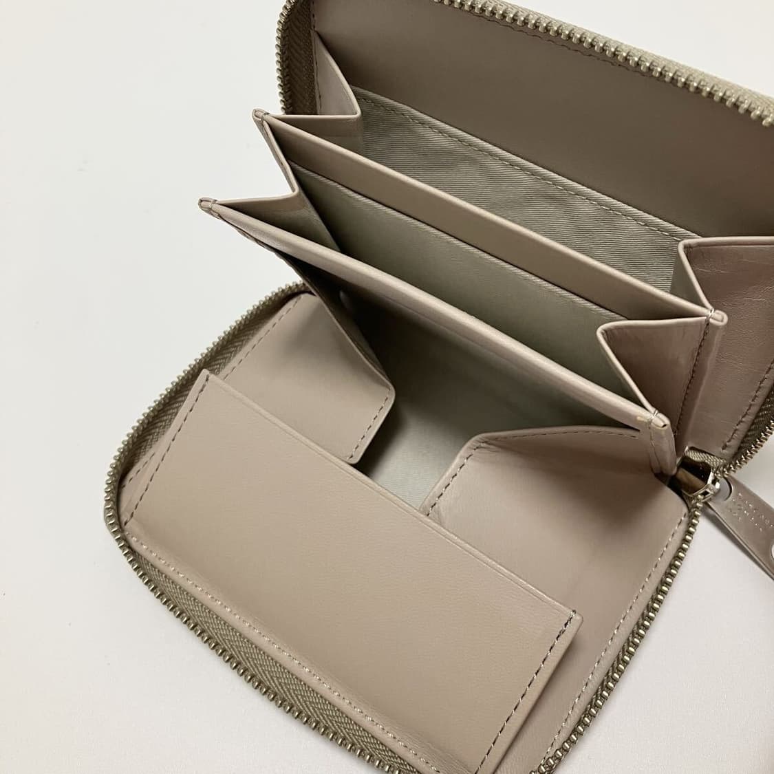 MHL 마가렛호웰 가죽 카드지갑 동전지갑 그레이 상품이미지6