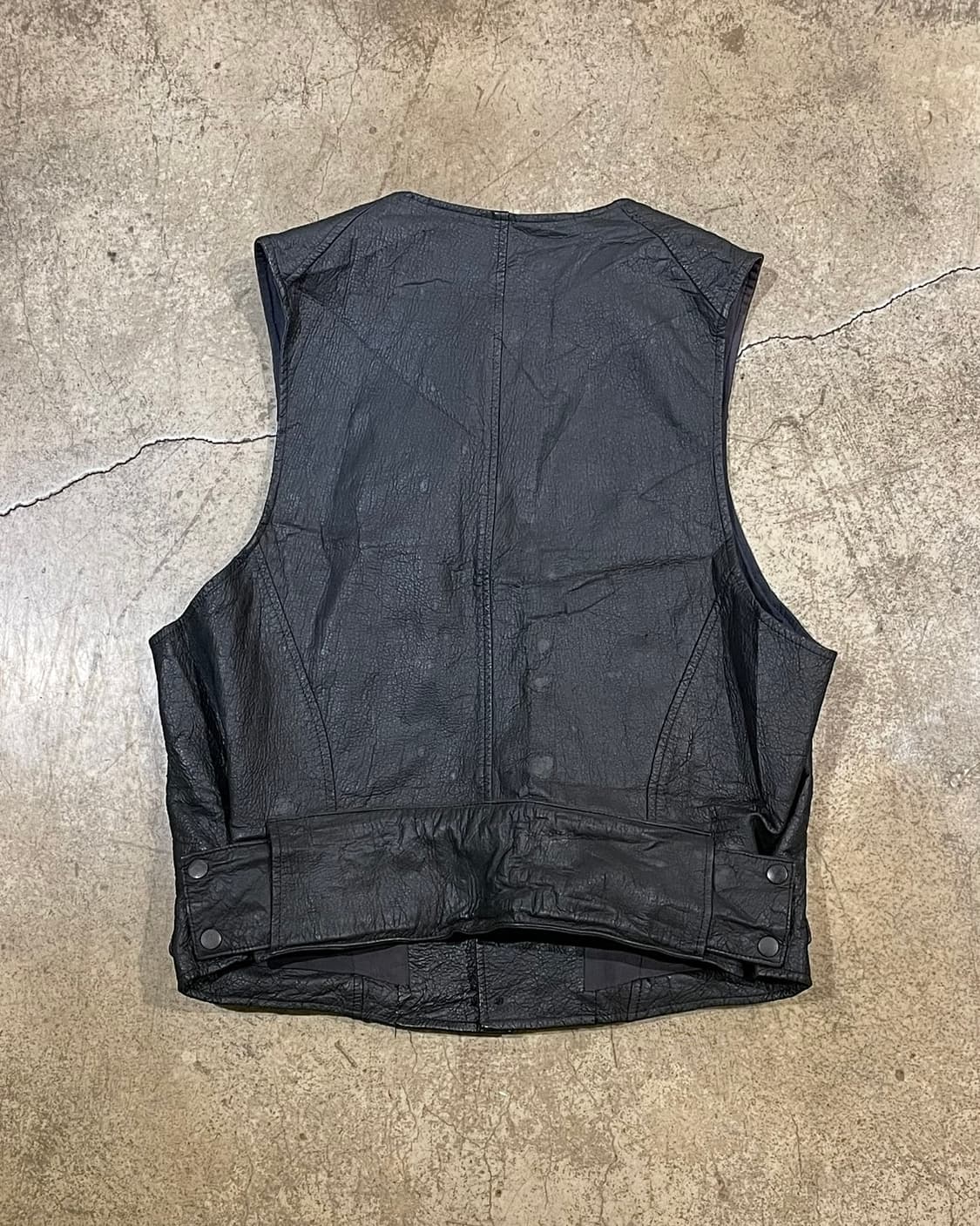 Yohji Yamamoto 옴므 카피바라 레더 베스트 (B5167) 상품이미지5