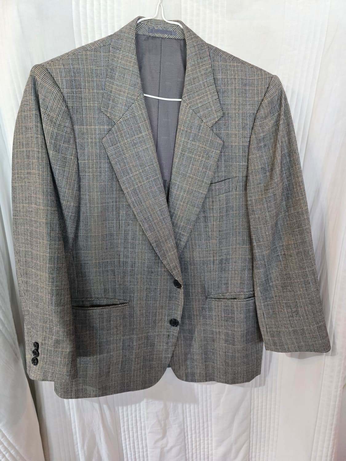 LANVIN 체크무늬 빈티지 오버핏 자켓 상품이미지2