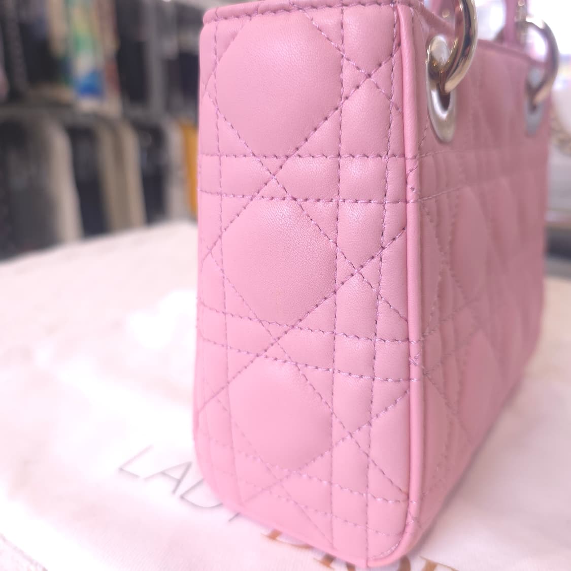 [중고/정품] 디올 레이디백 미니 엔틱 핑크 상품이미지7