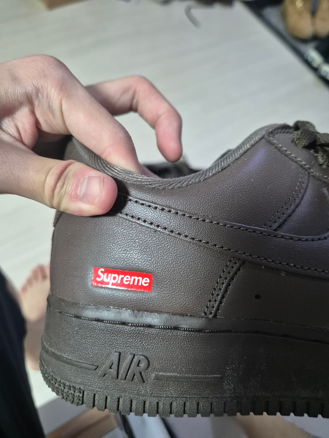 나이키 슈프림 나프림 브라운 에어포스 상품이미지1