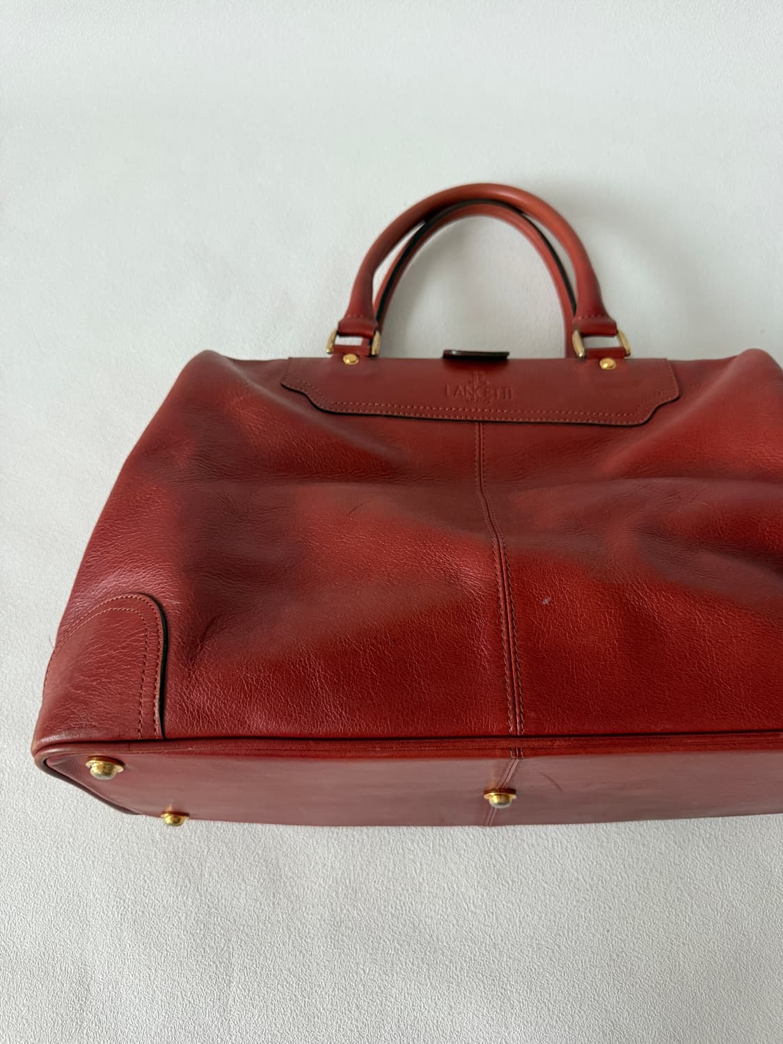 란체티(LANCETTI) 레더 닥터 보스톤백 상품이미지4