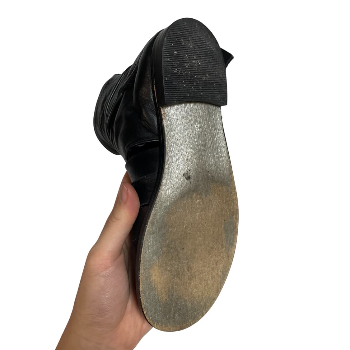 요지 야마모토 와이즈 드레이프 플랫부츠 샌들 상품이미지8