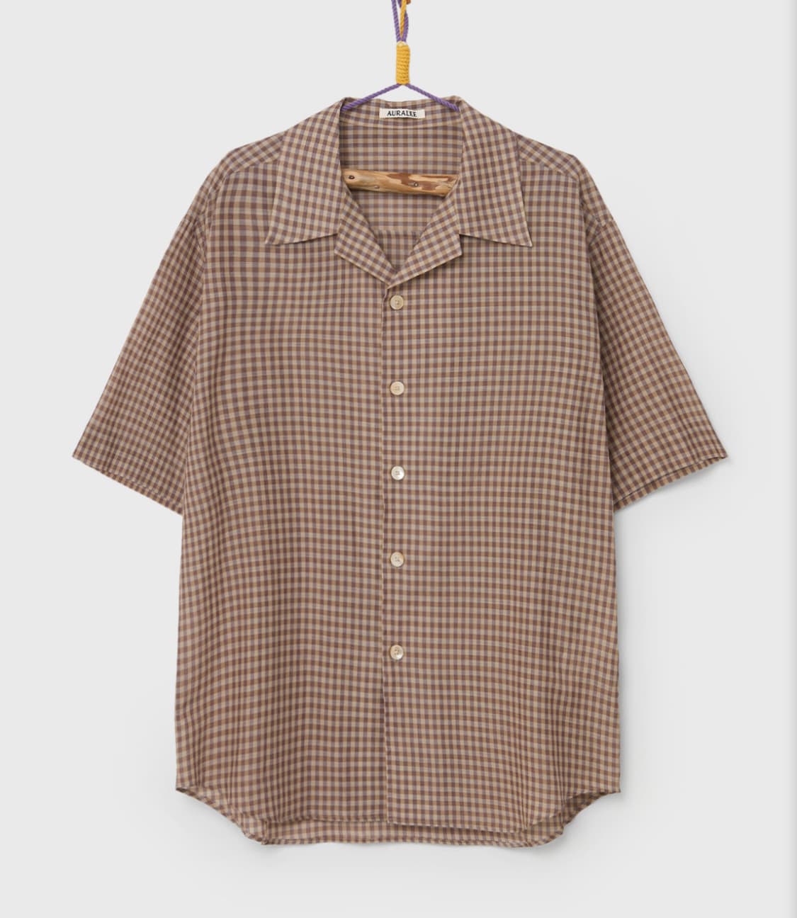 [ 5 ] AURALEE AIRY LIGHT CHECK SHIRT 상품이미지1