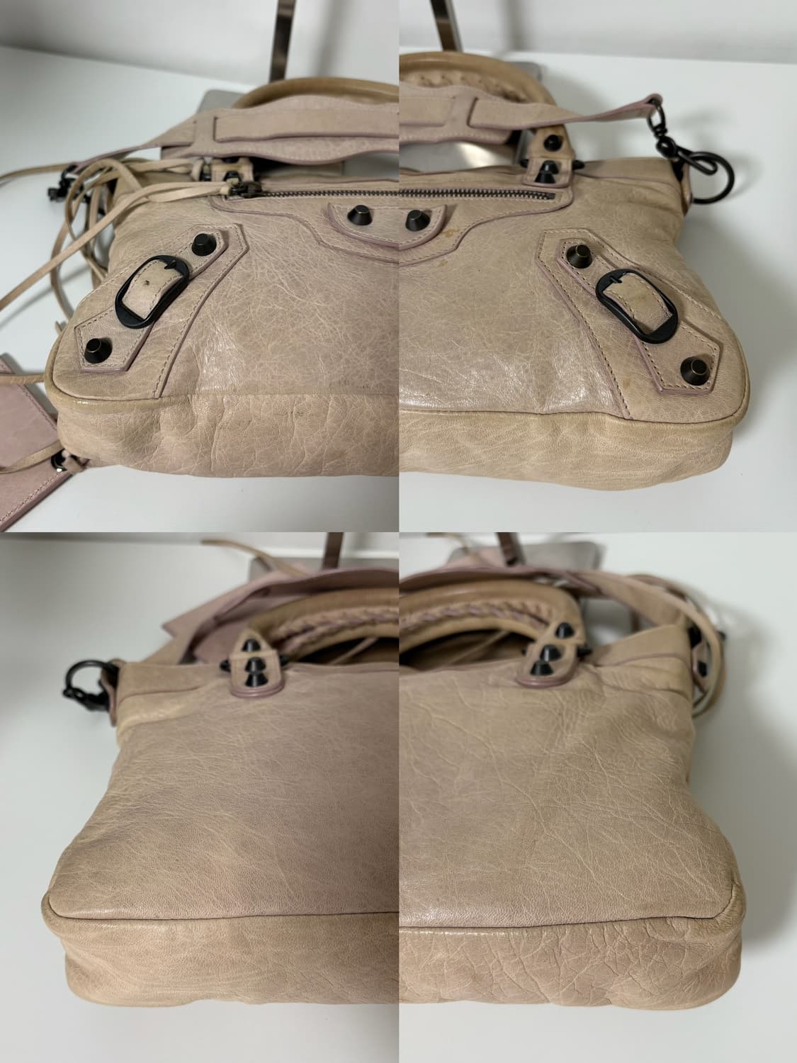 발렌시아가 퍼스트 모터백 베이지 상품이미지7