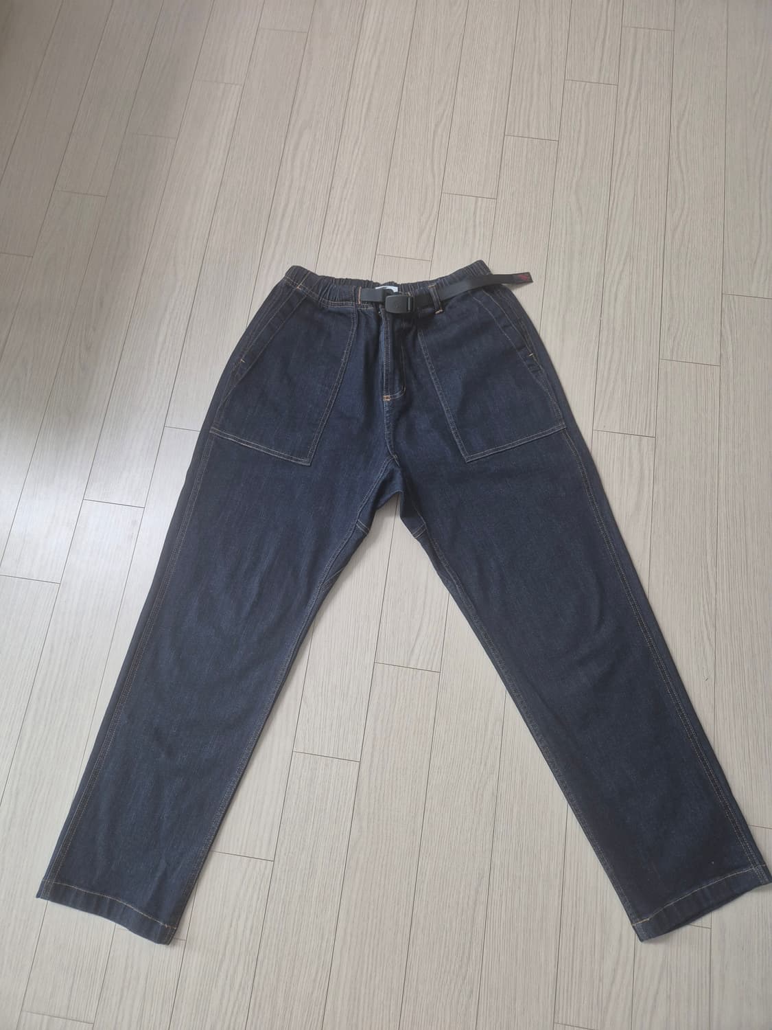 그라미치 루즈테이퍼드 데님 원워시  상품이미지2