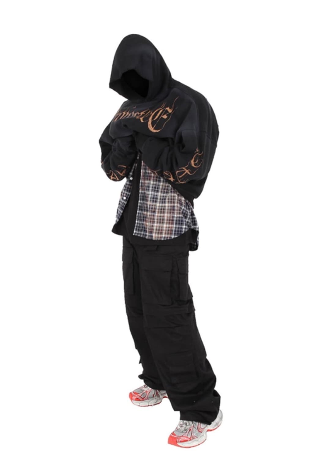 이현프로젝트 빈티지 워시드 플레임 후디 상품이미지2