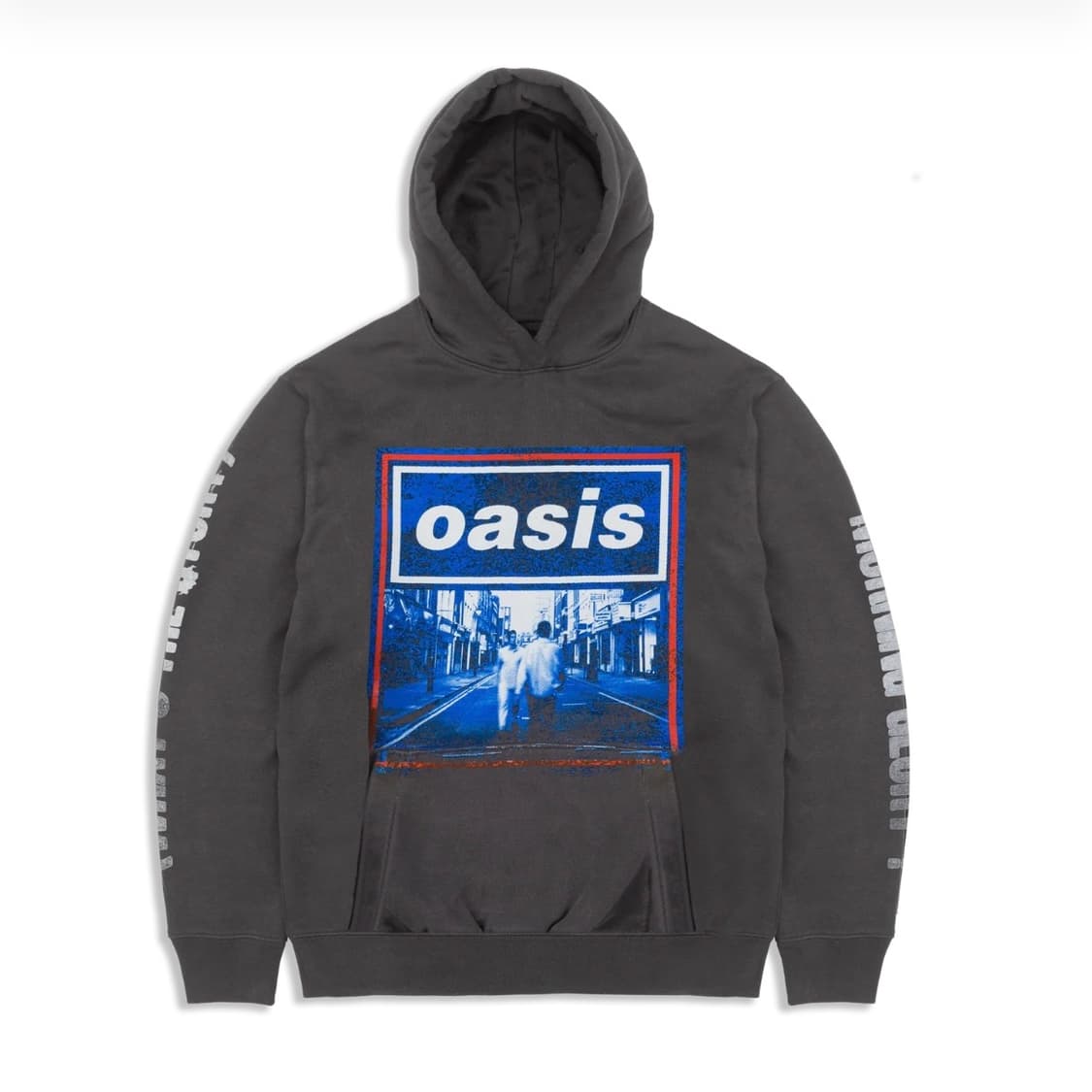 오아시스 서울 팝업 앨범커버 그레이 후드티 M 새상품 상품이미지1