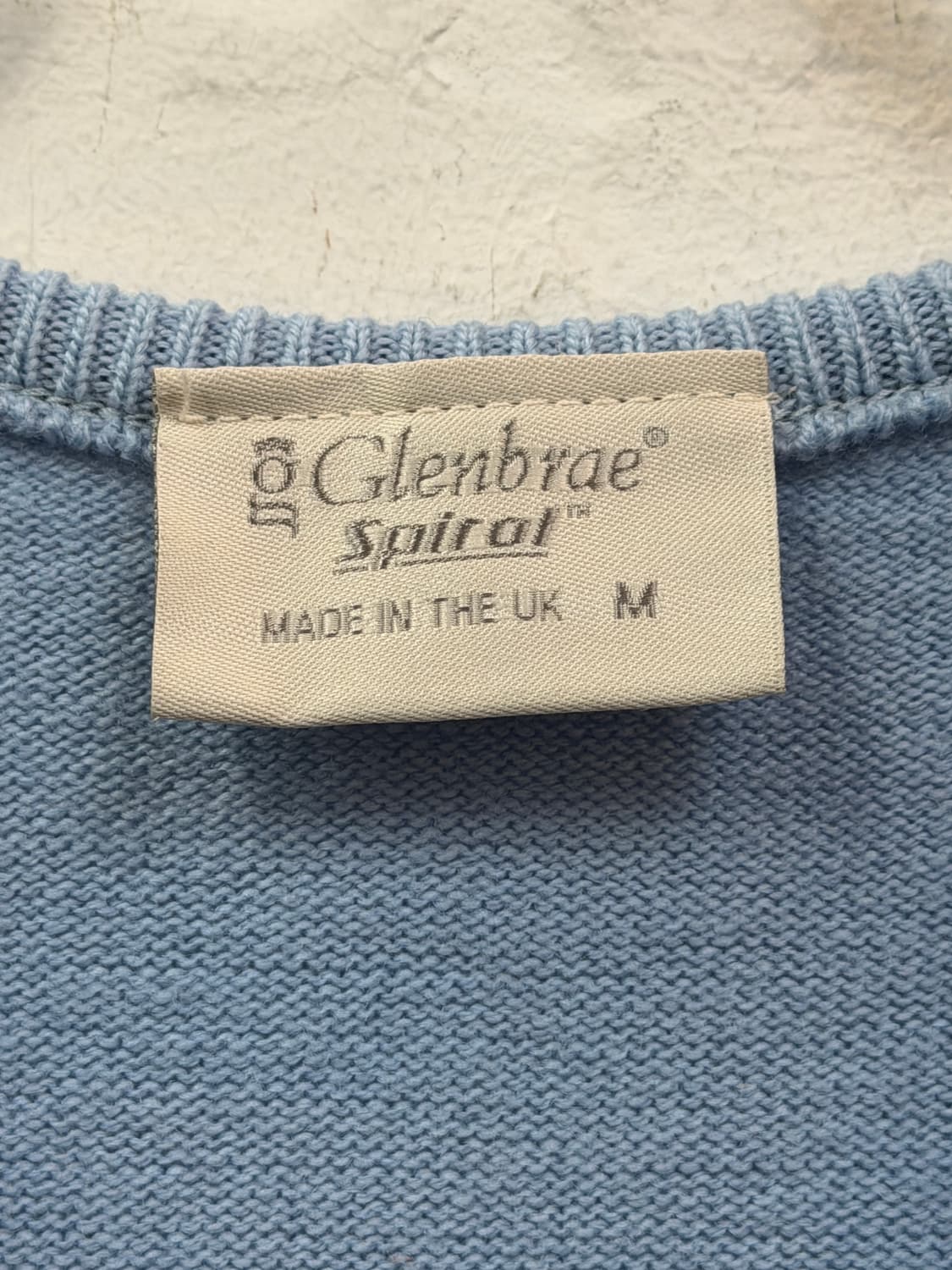 Glenbrae Spirol 브이넥 램스울 블렌드 니트 UK M 상품이미지2