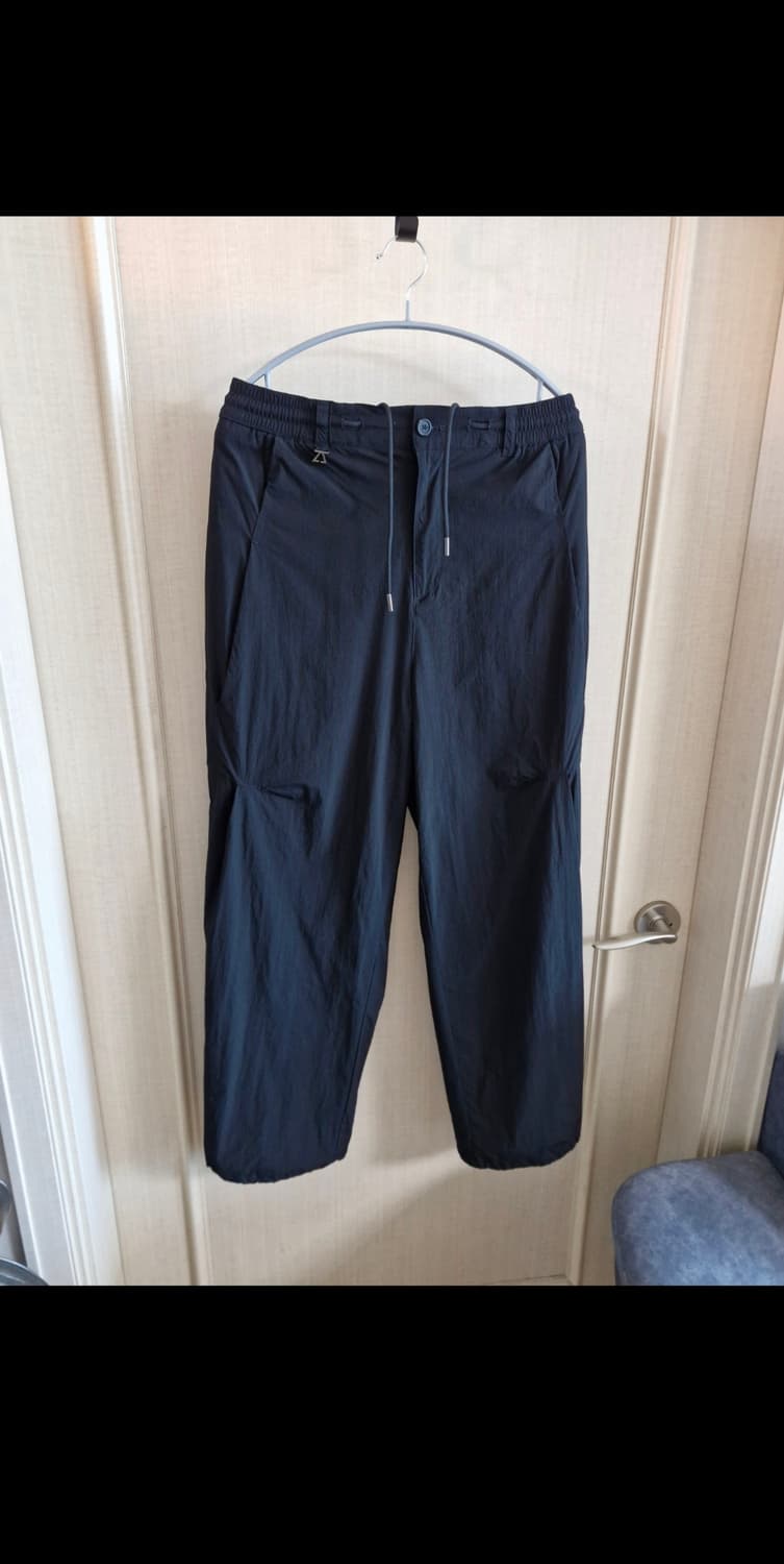 지오송지오 커브드 와이드 팬츠 블랙 24FW 78 상품이미지1