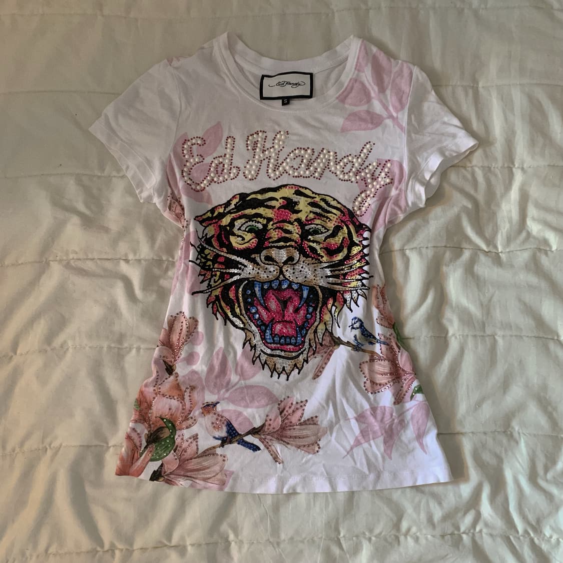 ED HARDY 에드하디 반팔 큐빅 반팔 일본빈티지 펑크 와투케 상품이미지1