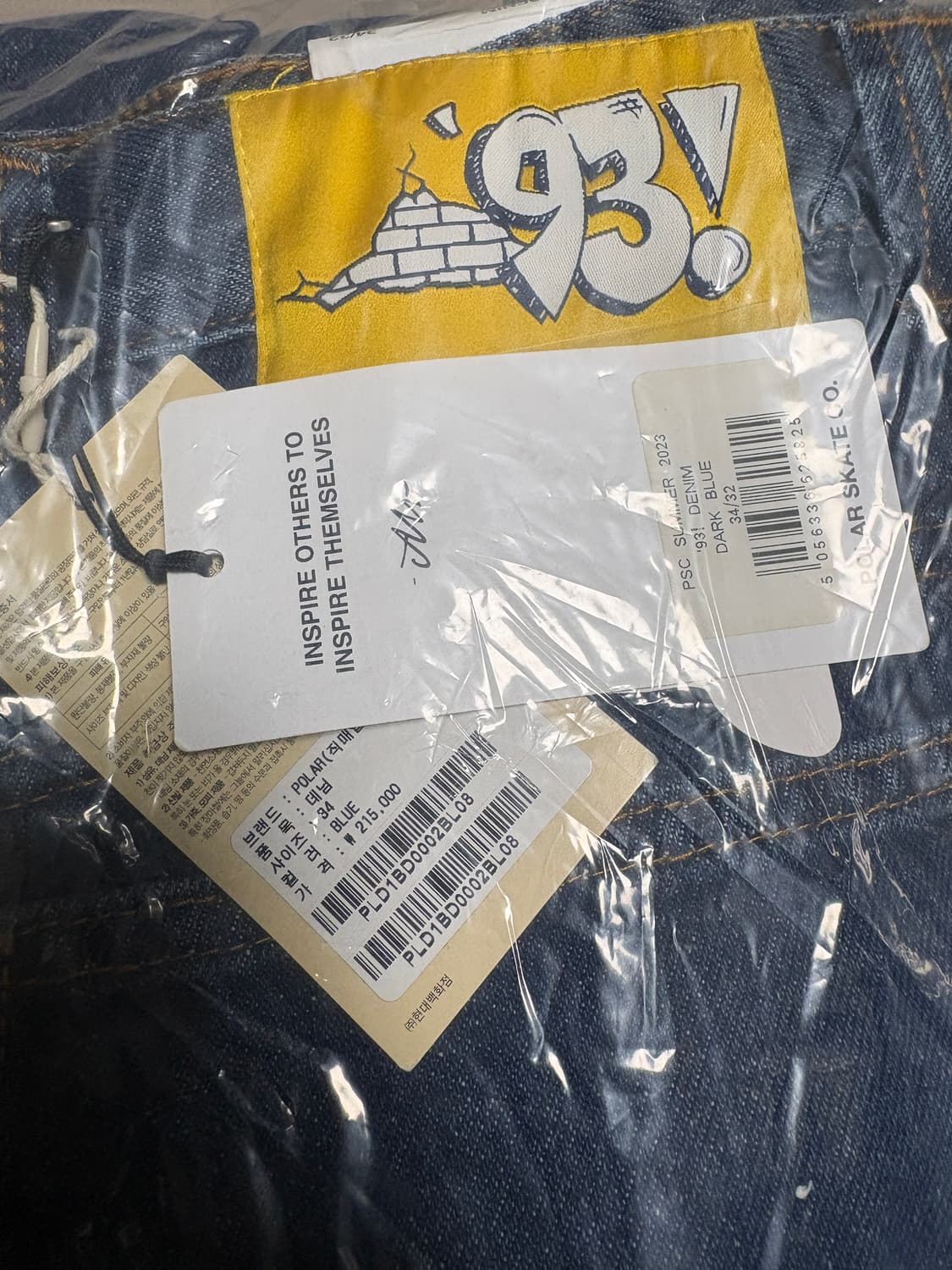 (새상품) 폴라 스케이트 93 jeans 34사이즈 상품이미지6